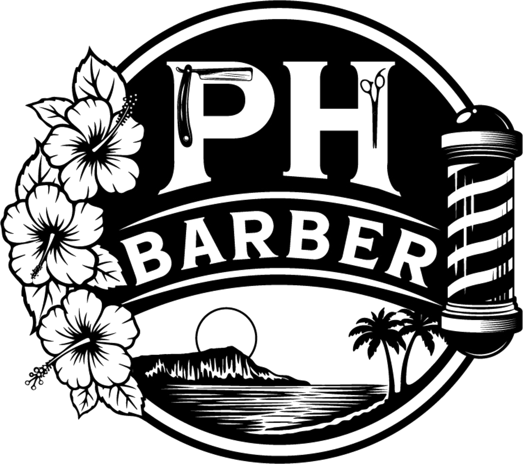 PH BARBER Logo